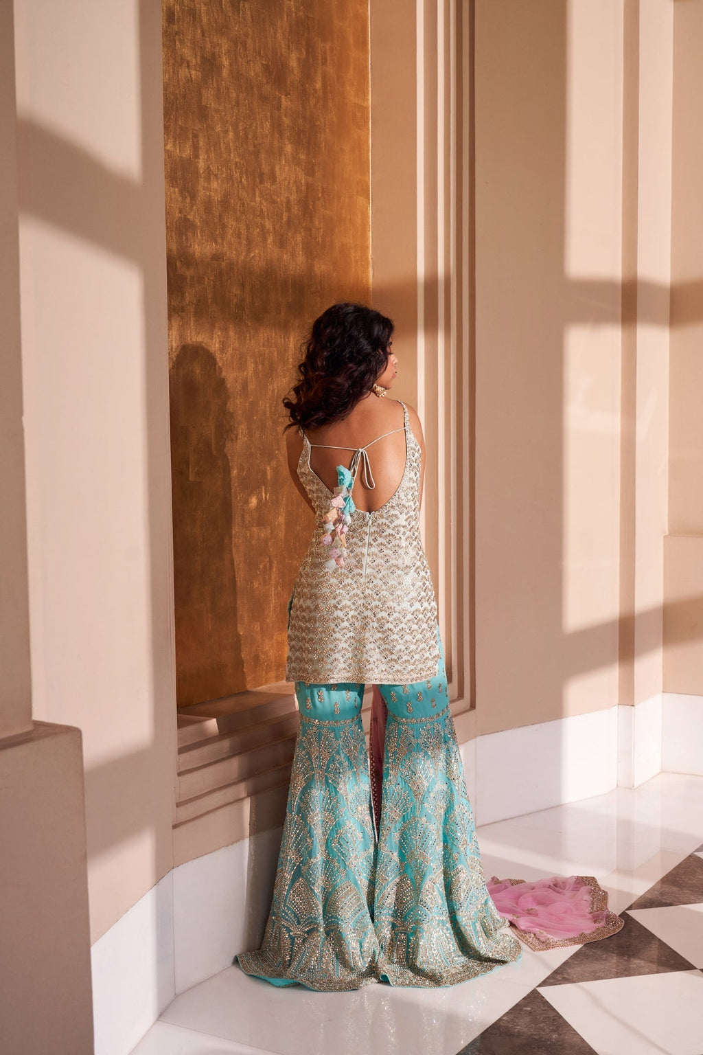 Tia Women's Sharara Set | Intricate Gota Patti Work 1