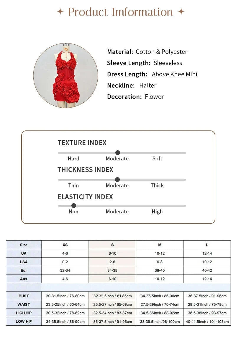 Vera Women's Cocktail Dress | 3D Floral Design, Backless Mini Dress 7