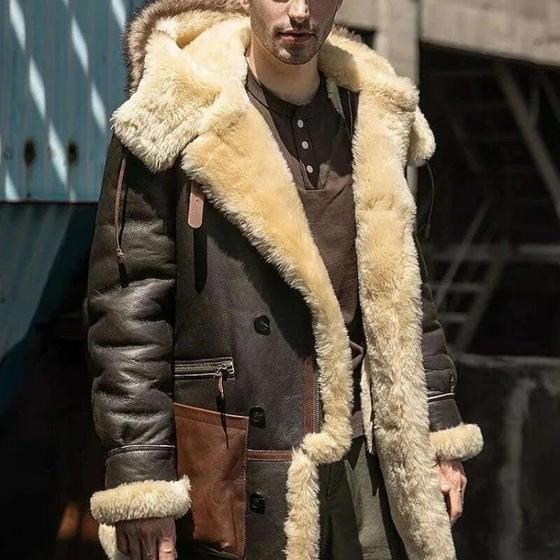 Winston Men's Bomber Coat | Faux Fur, Hooded 2