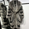 Yara Women's Fox Fur Coat | Luxury Natural Fur, Winter Outerwear 0