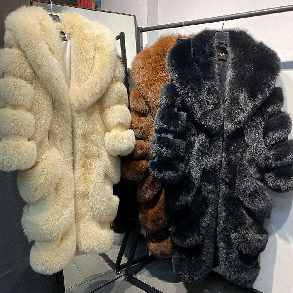 Yara Women's Fox Fur Coat | Luxury Natural Fur, Winter Outerwear 1