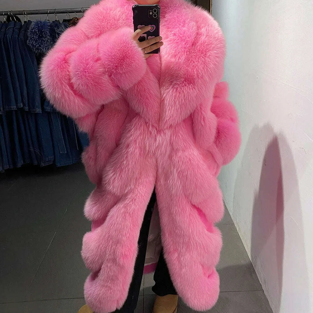 Yara Women's Fox Fur Coat | Luxury Natural Fur, Winter Outerwear 18