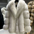 Yara Women's Fox Fur Coat | Thick Warm Luxury for Winter 0