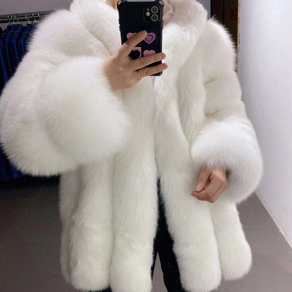Yara Women's Fox Fur Jacket | Luxurious Warmth for Winter 1