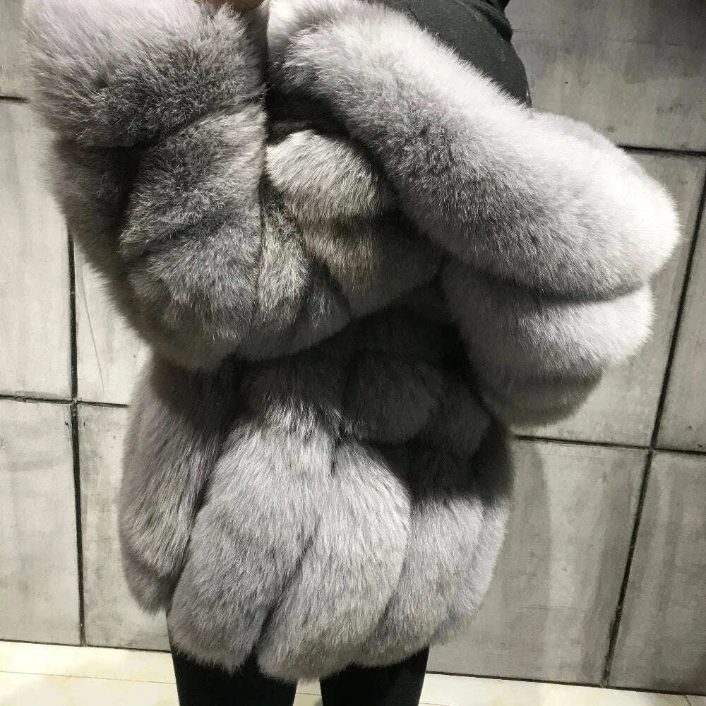 Yara Women's Fox Fur Jacket | Luxurious Warmth for Winter 11