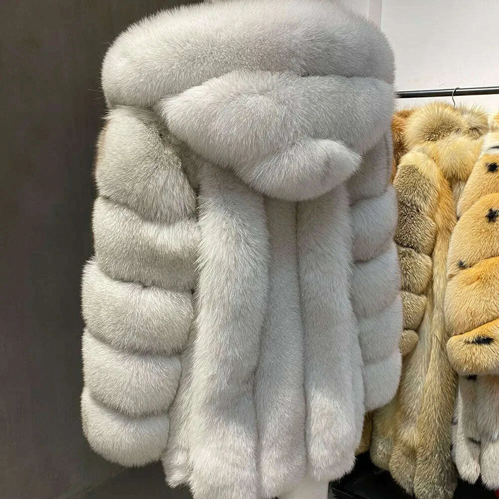 Yara Women's Fox Fur Jacket | Luxurious Warmth for Winter 3