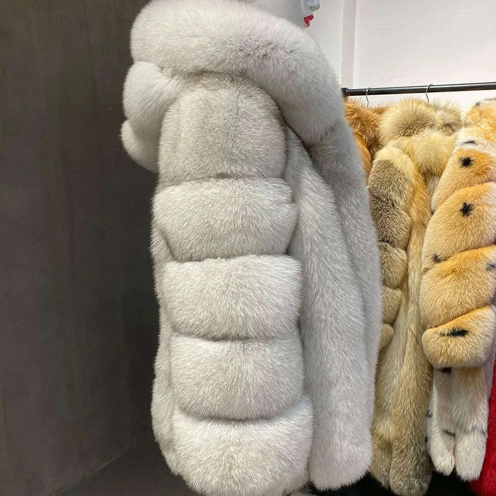Yara Women's Fox Fur Jacket | Luxurious Warmth for Winter 8