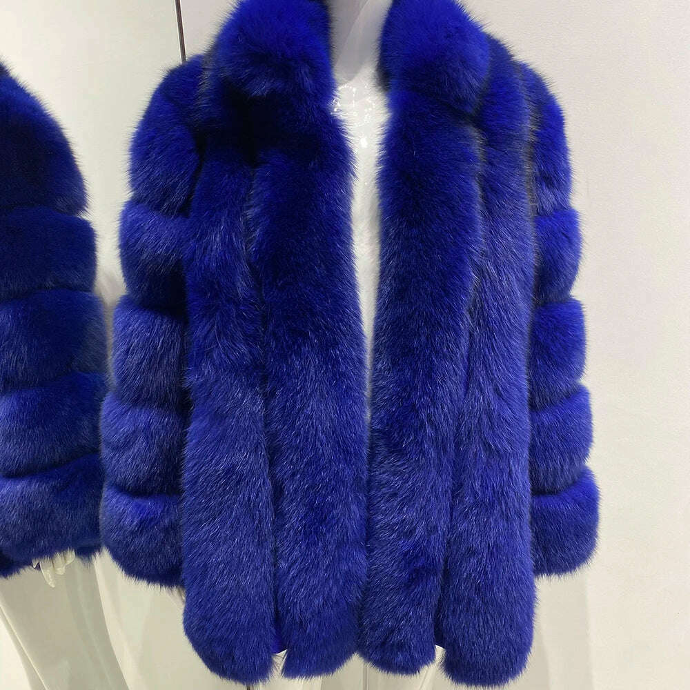 Yara Women's Fox Fur Jacket | Thick Warm Winter Outerwear 5